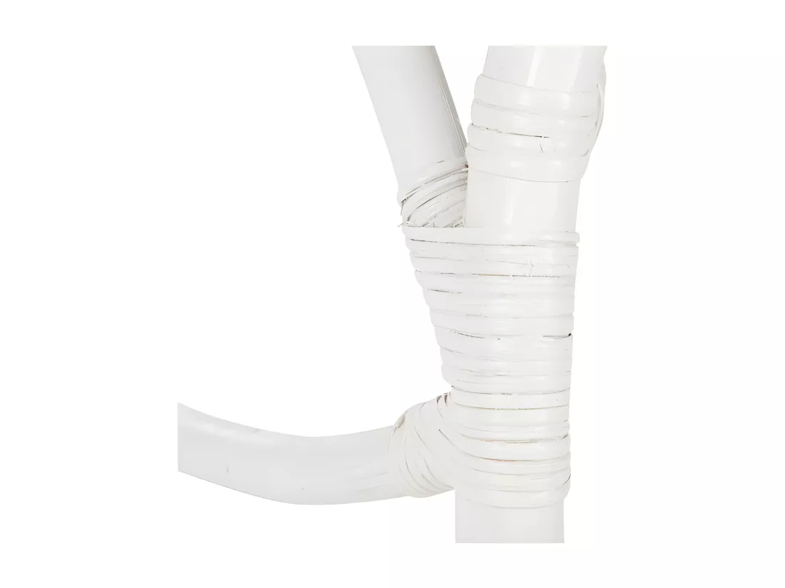 Rocking Chair Rotin blanc - RICKY