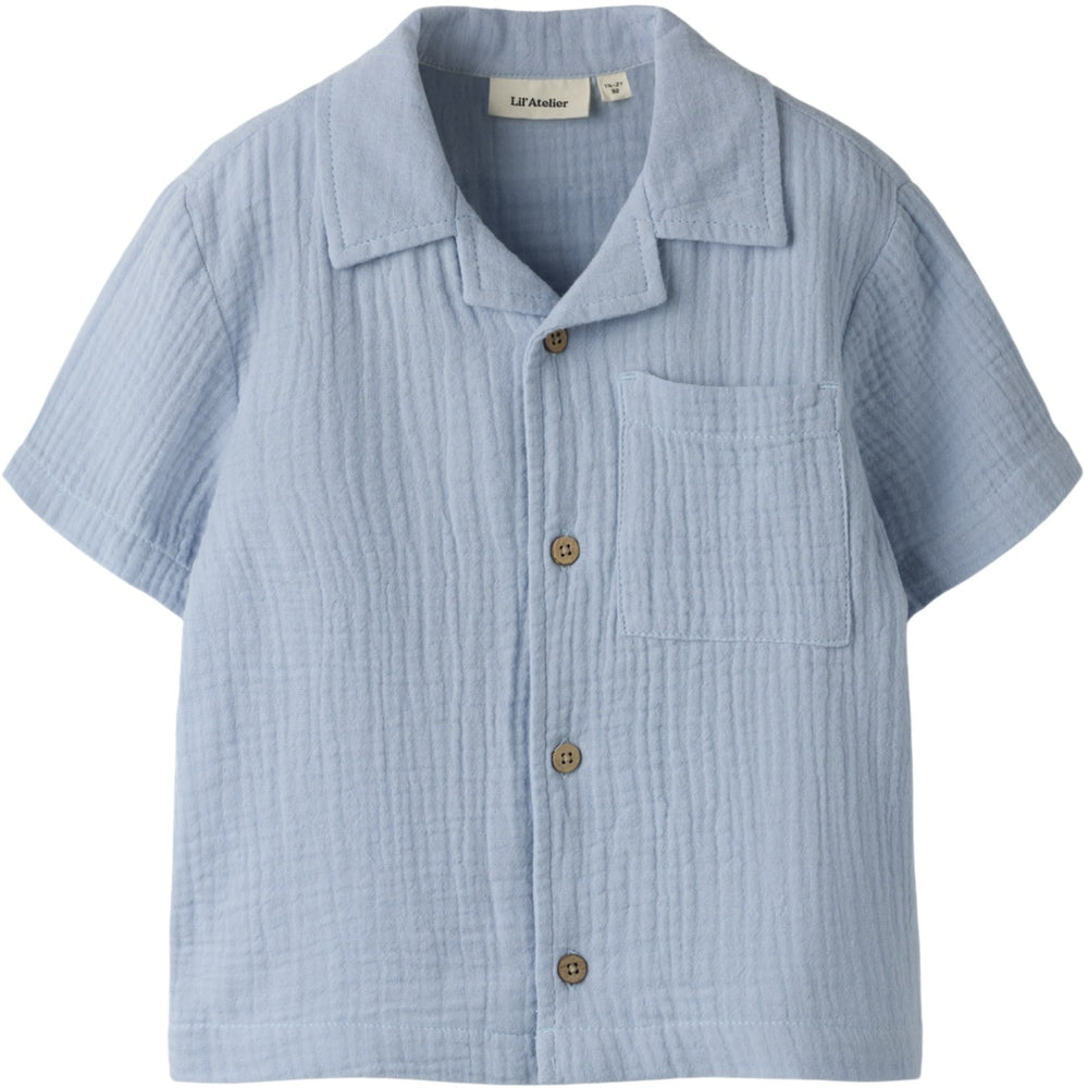 Køb Lil'Atelier Zen Blue Nmmfulina Ss Skjorte Lil