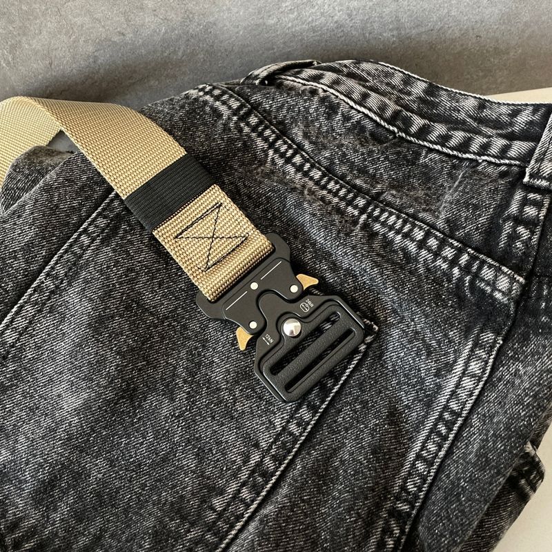 JUN.LEE - Canvas riem met gesp