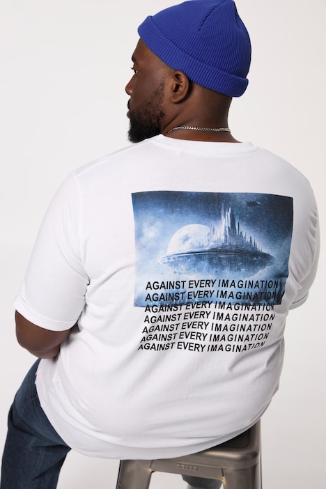 STHUGE T-Shirt, Halbarm, Rückenprint, bis 8 XL