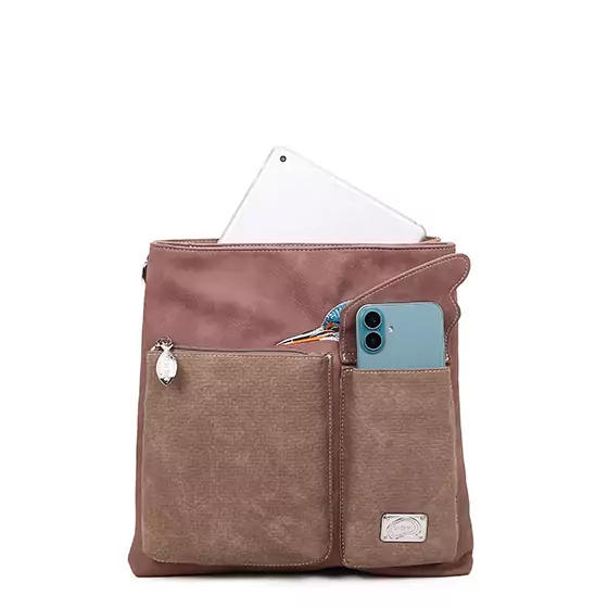 Hi-di-Hi Hand/ Schoudertas King Shopper Lilac/ Brown