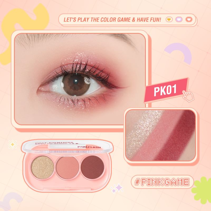 PINKFLASH - 3 Pan Oogschaduw - 11 Kleuren