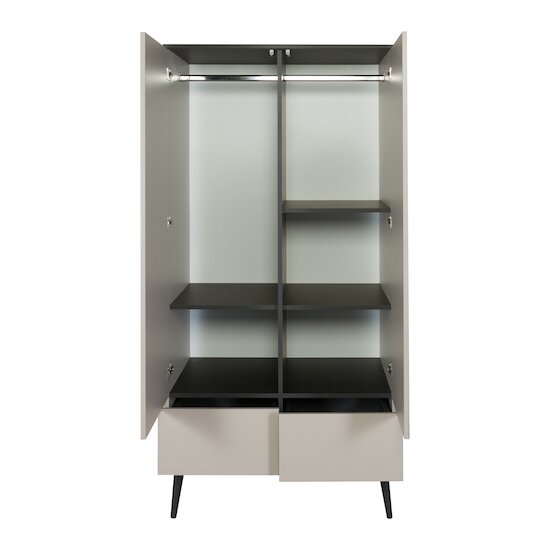 Flow armoire 2 portes   Stone        de               Quax