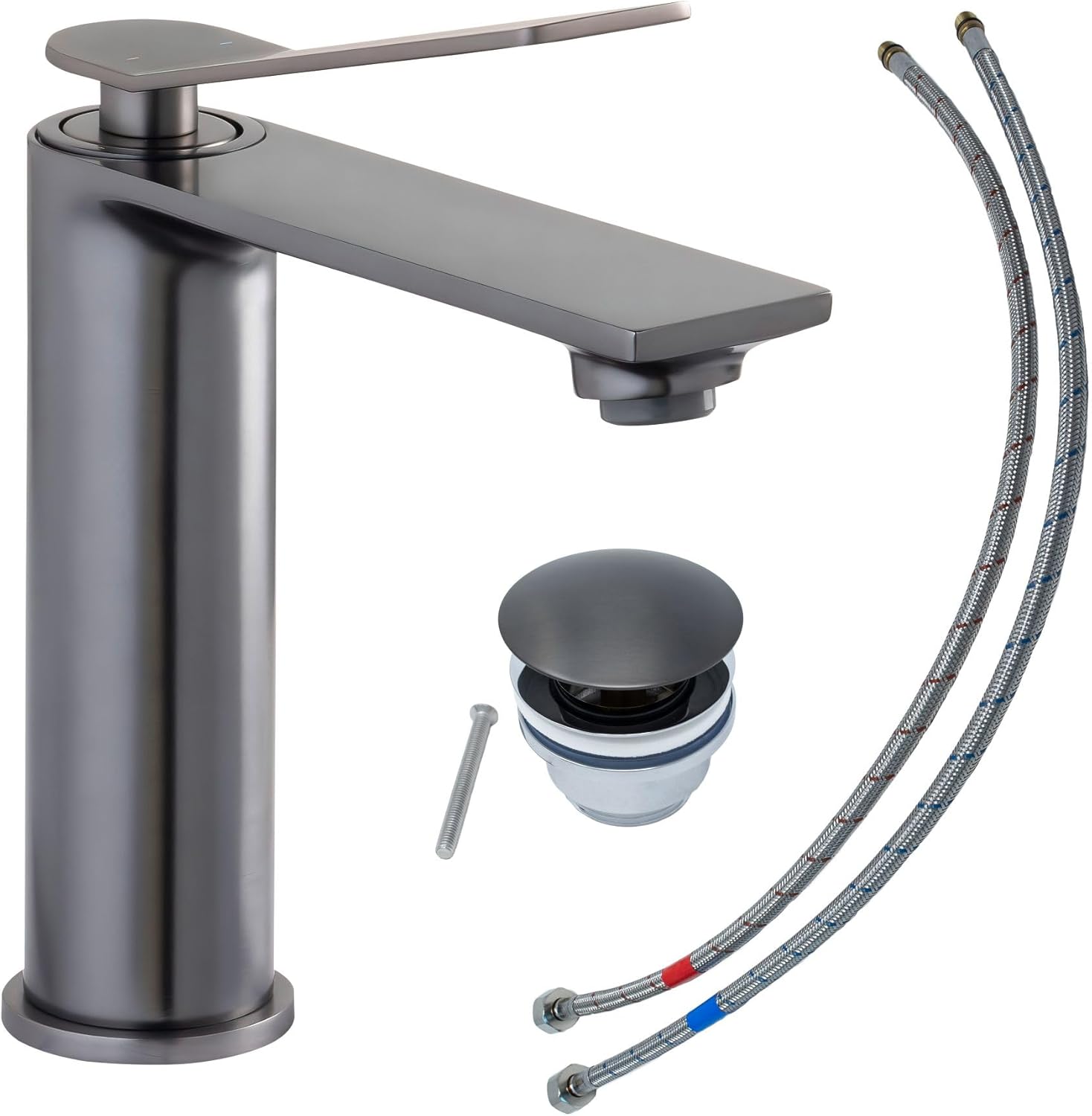 SCHÖNER WOHNEN-Kollektion Waschtischarmatur VIOLA M, Industrial, Wasserhahn geeignet für wandhängende Waschbecken in Ihrem Bad