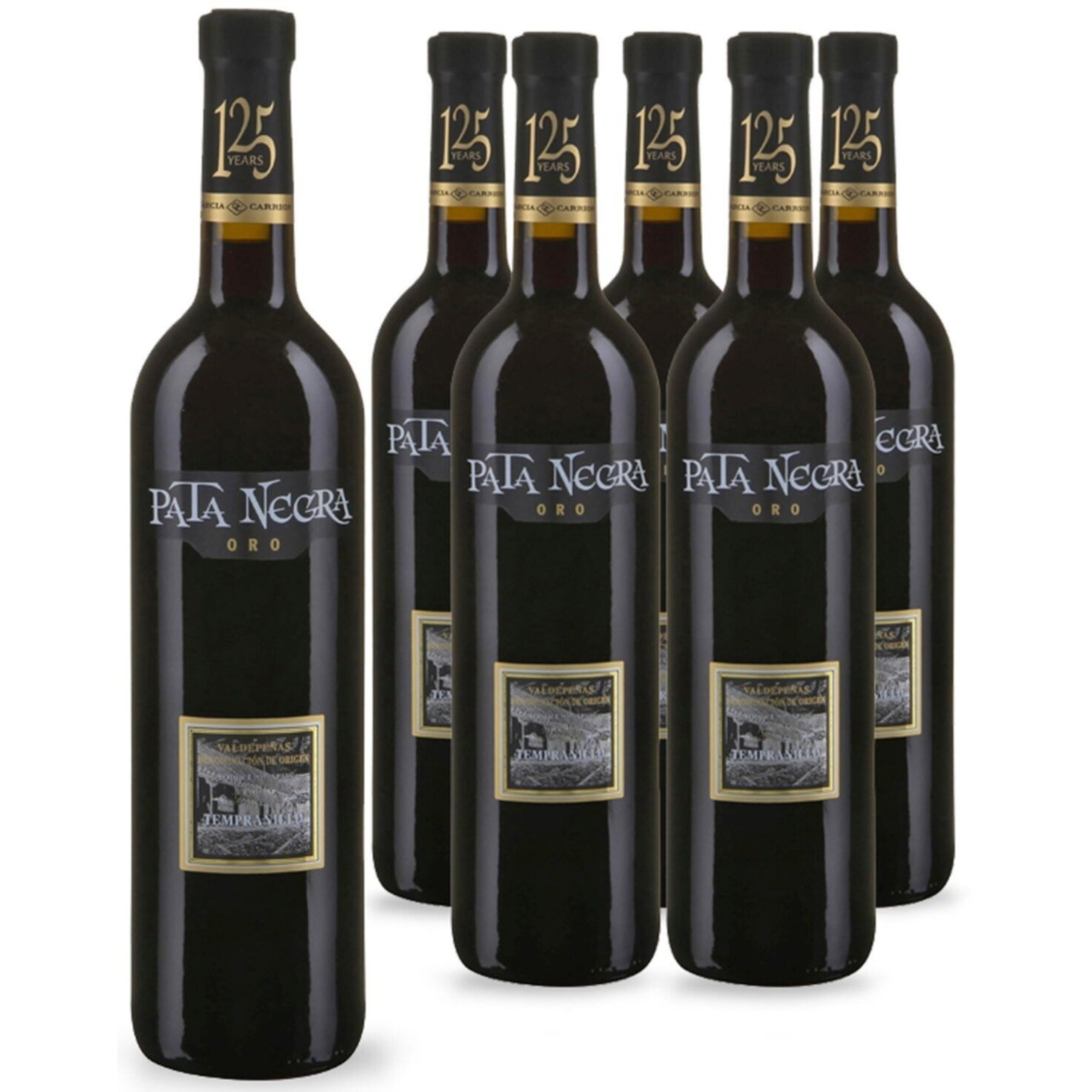 Valdepeñas DO Tempranillo Pata Negra Oro 6x 75cl -6x 75cl