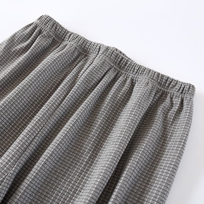 Dogini - Pyjamaset: geruit overhemd + broek