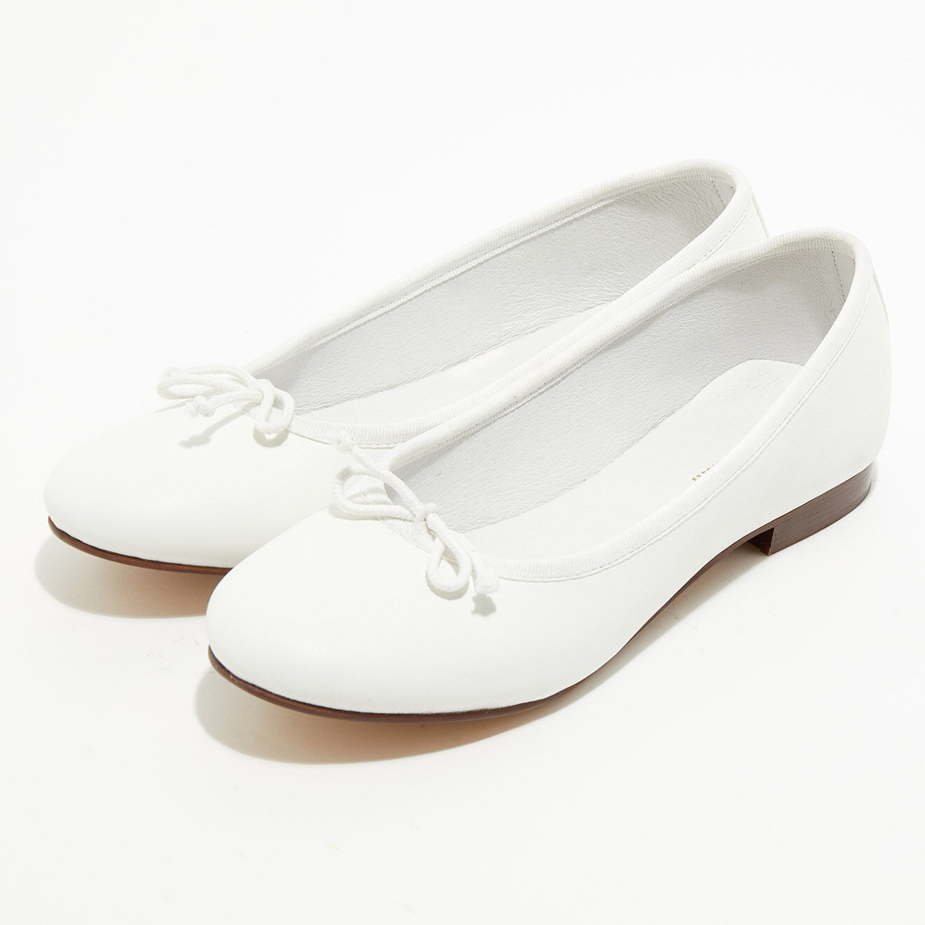 Quartier Latin Ballerines en Cuir Jeanne blanches