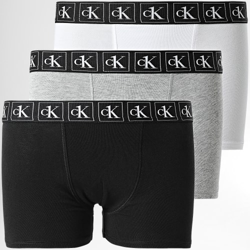 Lot De 2 Boxers Enfant B70B700376 Blanc Noir Gris Chiné