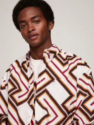 Camisa Tommy x Pendleton Prep Valley Stripe TH Monogram