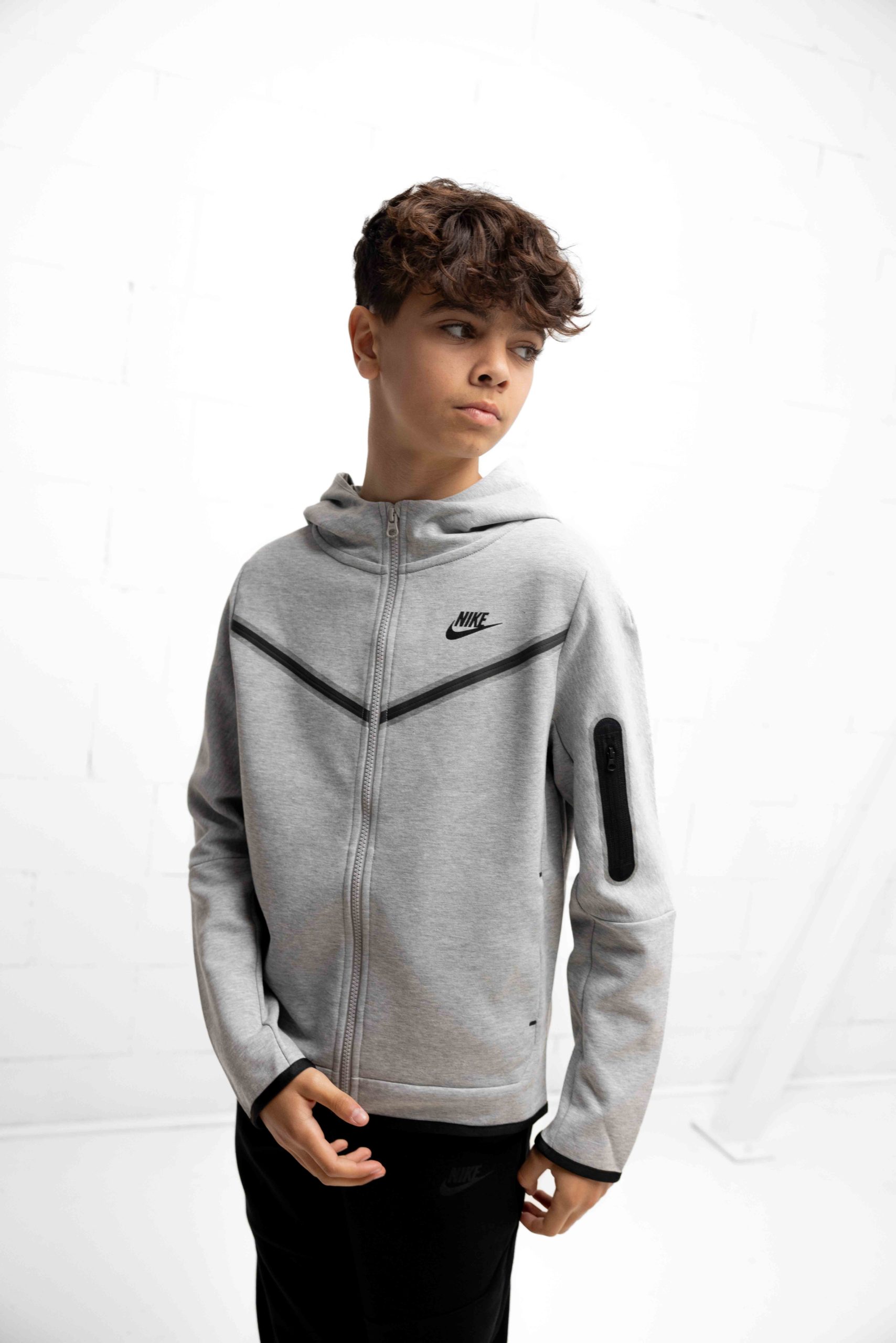 Nike Tech Fleece Trainingsjack Kids Grijs