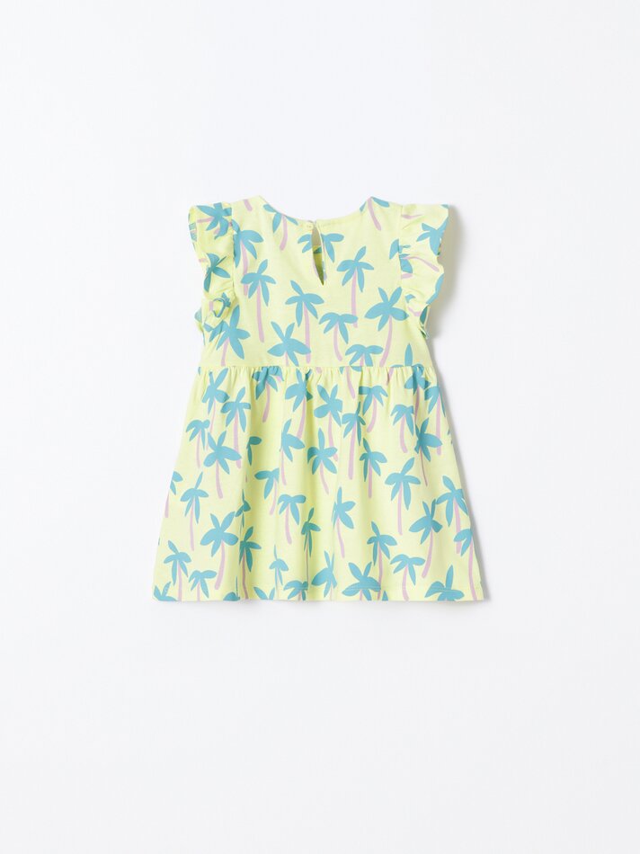 Conjunto com 2 vestidos com babados - Verde Sala de Operações