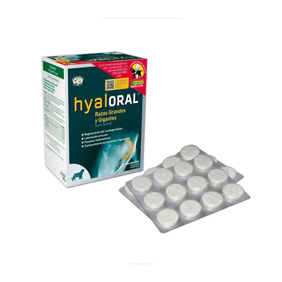 Pharmadiet Hyaloral Chondroprotector para cães de raças grandes e gigantes