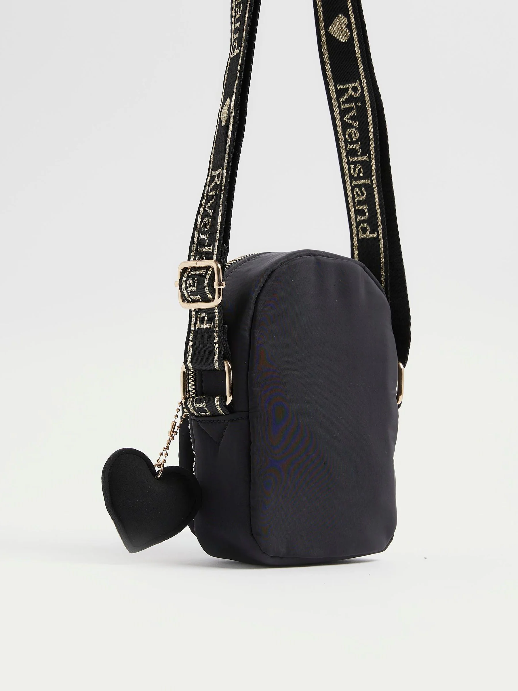 River Island Girls Black Heatseal Festival Bag