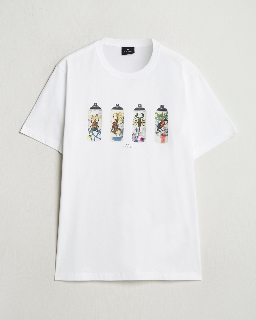 PS Paul Smith Spray Cans Crew Neck T-Shirt White
