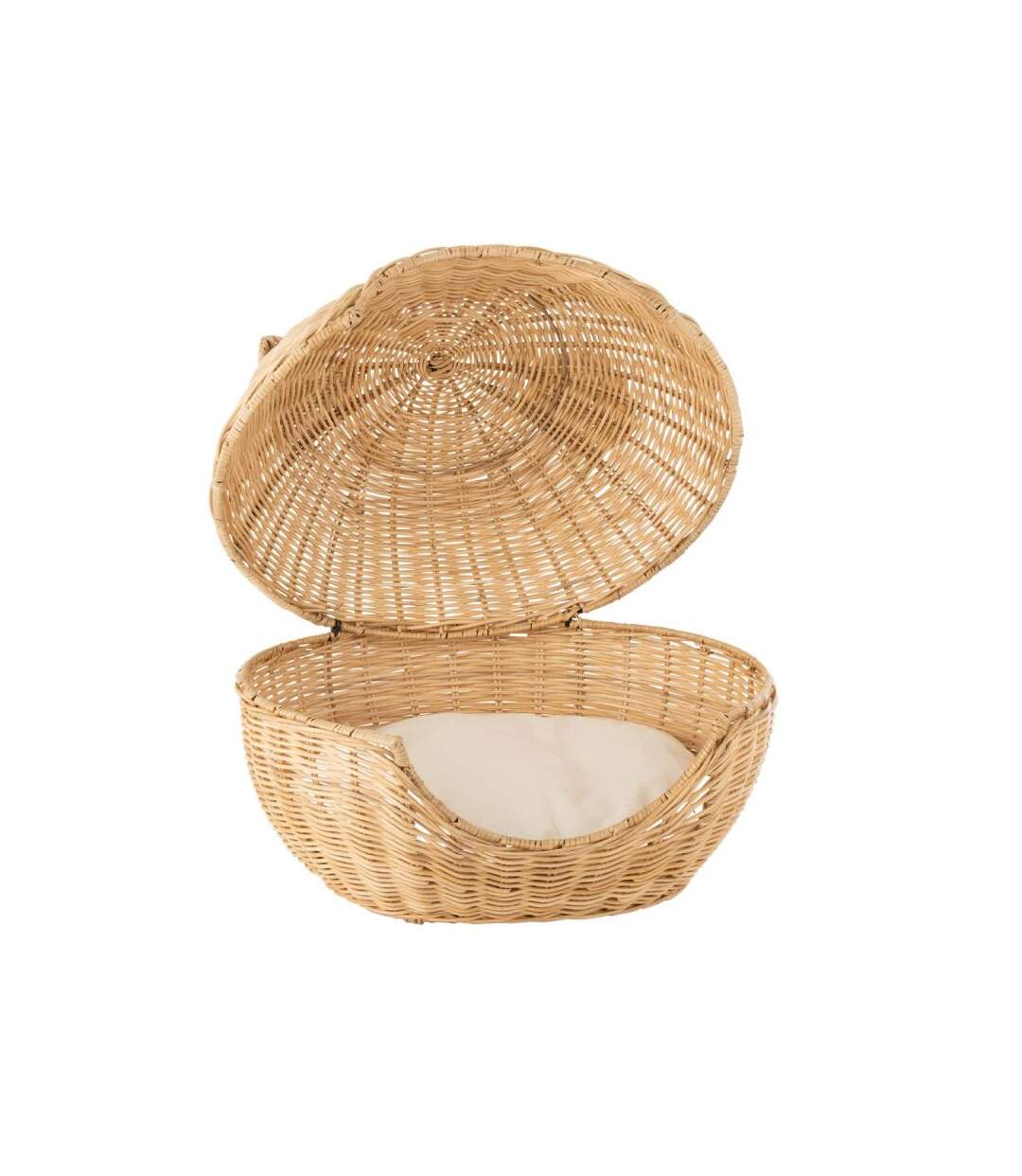 Paris Prix - Panier Pour Chat En Rotin coussin 60cm Beige