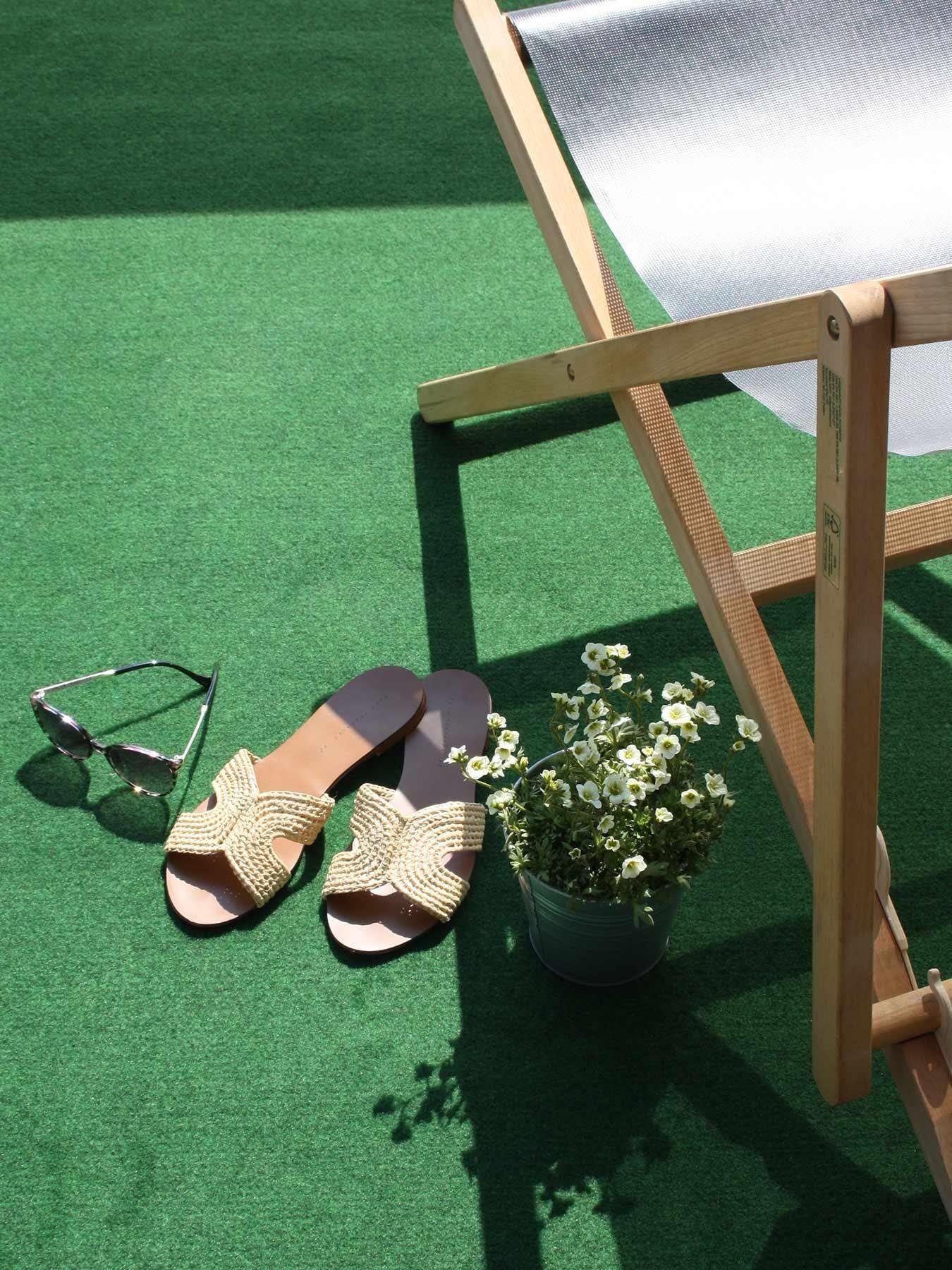 Primaflor-Ideen in Textil Kunstrasen »COMFORT, Made in Netherlands« rechteckig 5 mm Höhe grün, mit Noppen, strapazierfähig, witterungsbeständig & wasserfest