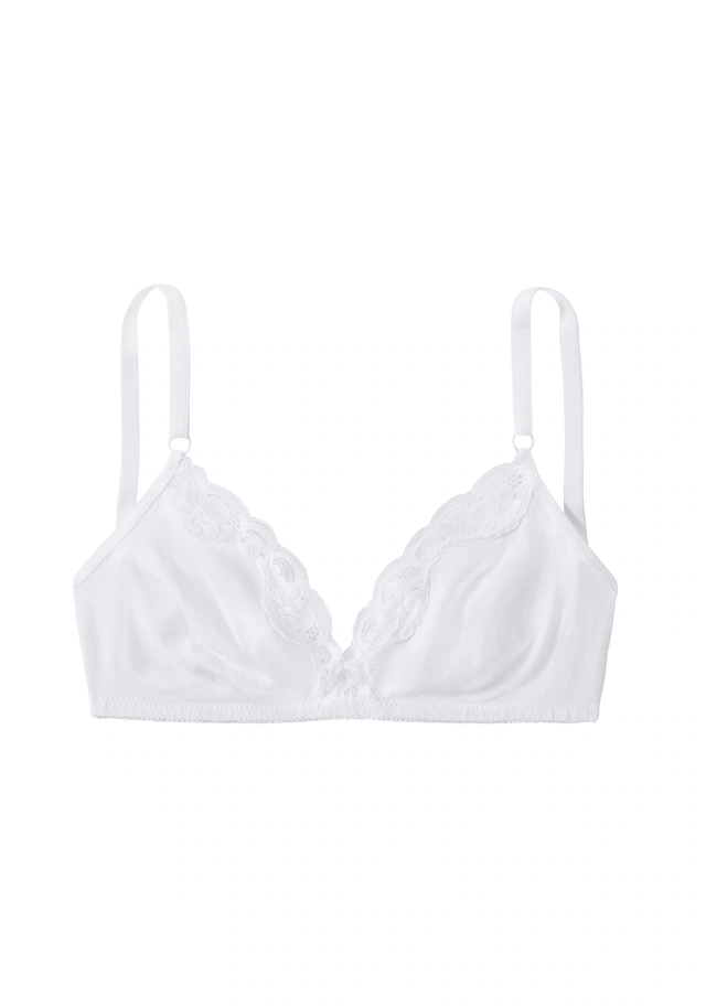 petite fleur Bralette-BH, 2 Stücker Packung, ohne Bügel aus Baumwolle mit Spitze