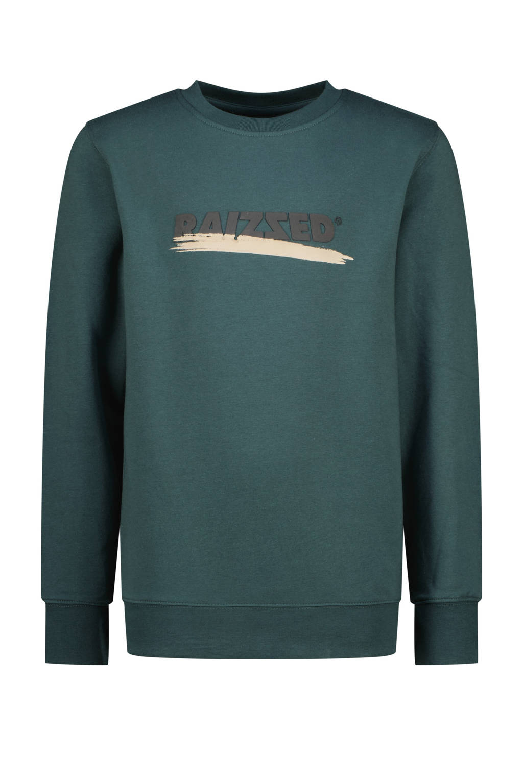 Raizzed sweater Novo met logo donkergroen