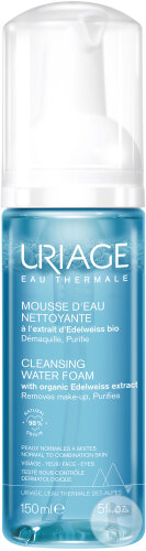 Uriage Eau Thermale Mousse D'Eau Nettoyante Peaux Normales À Mixtes Flacon Pompe 150ml