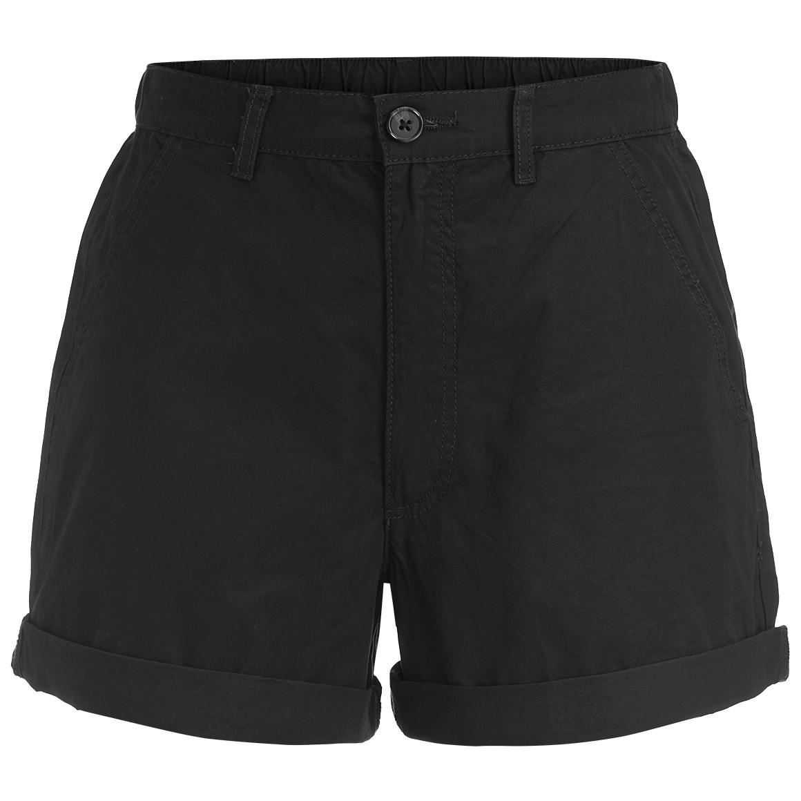 Jonas Nielsen Damen Chinoshorts in Unifarben schwarz