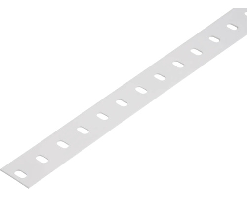Conceptor vlakke staaf, geperforeerd, wit, 35x1 mm, 1 m