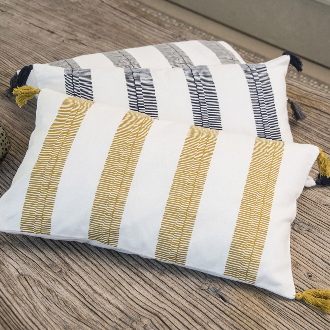 Febronie Housse de coussin Evora moutarde - 50x30 cm