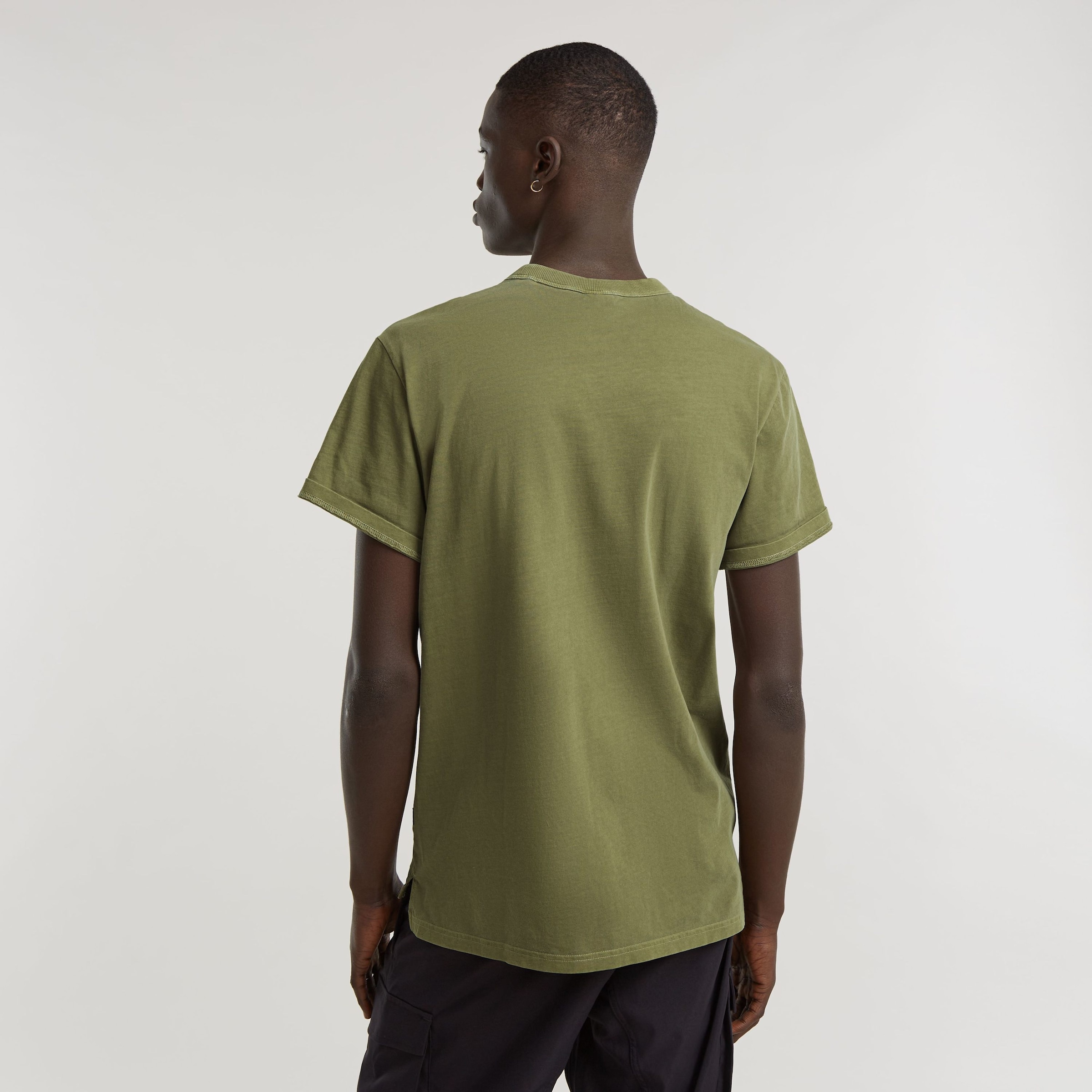 G-STAR T-Shirt »Nifous«, Rundhals, mit Rippeinsatz