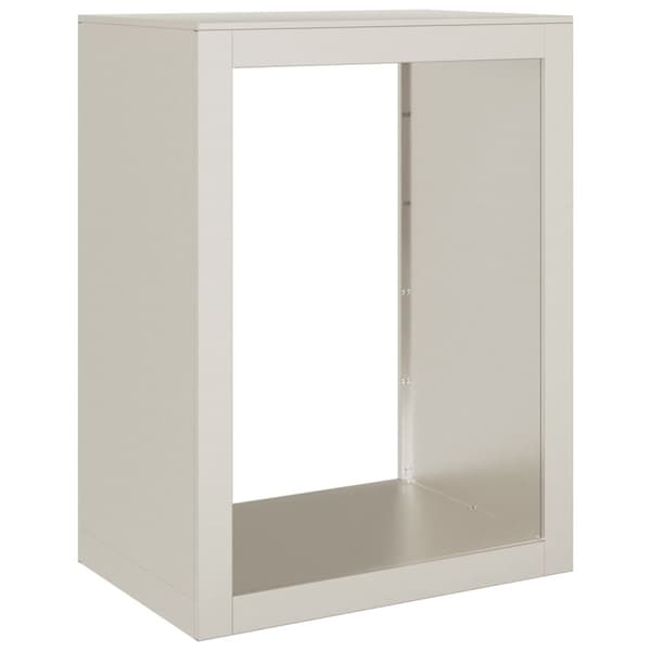 vidaXL Vedstativ 60x40x80 cm oksidert stål