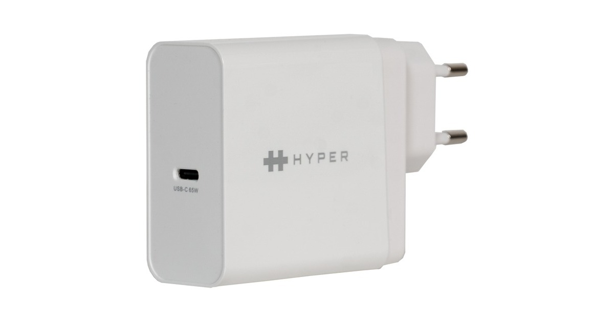 HyperHyperJuice 65W USB-C Charger  (Wit)