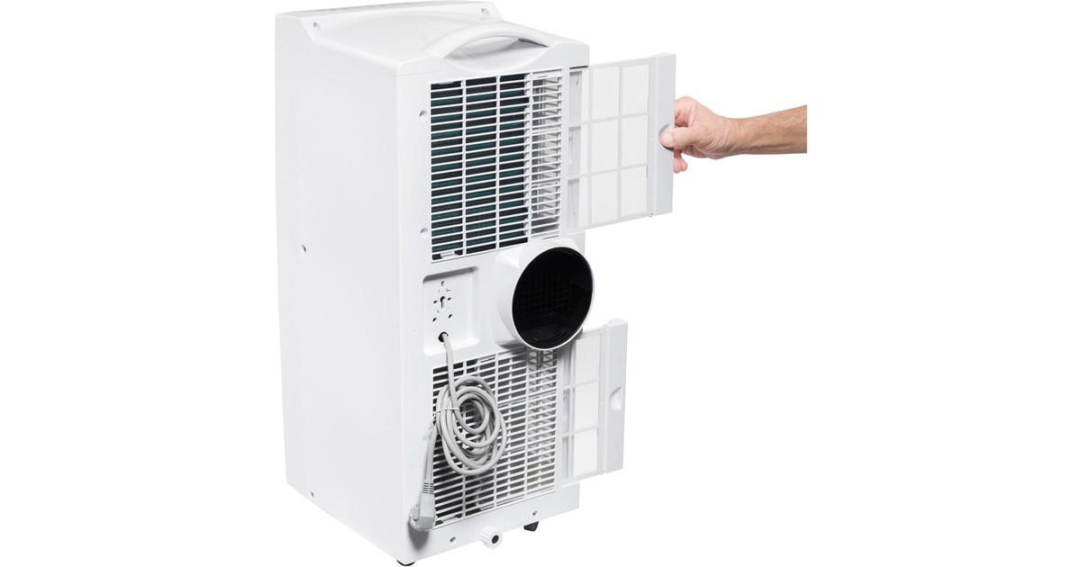 BestronAAC9000 Mobiele Airconditioner  (Wit, Koelvermogen 2,6 kW | met CFC-vrij koelmiddel | 9000 BTU/h)