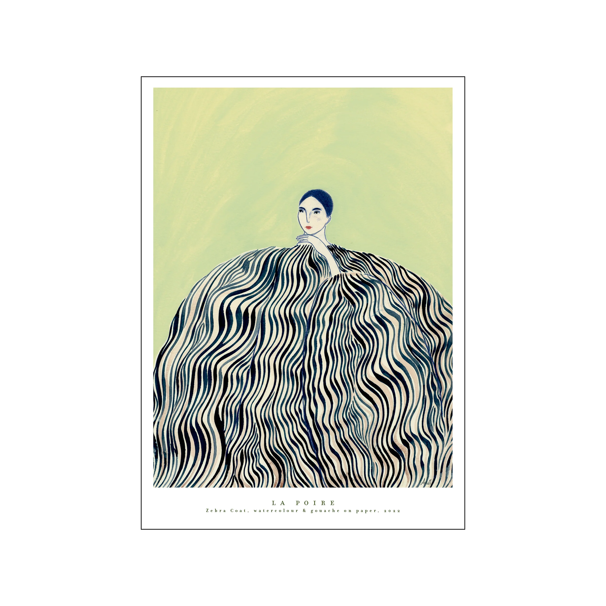 Poster & Frame  La Poire Zebra Coat