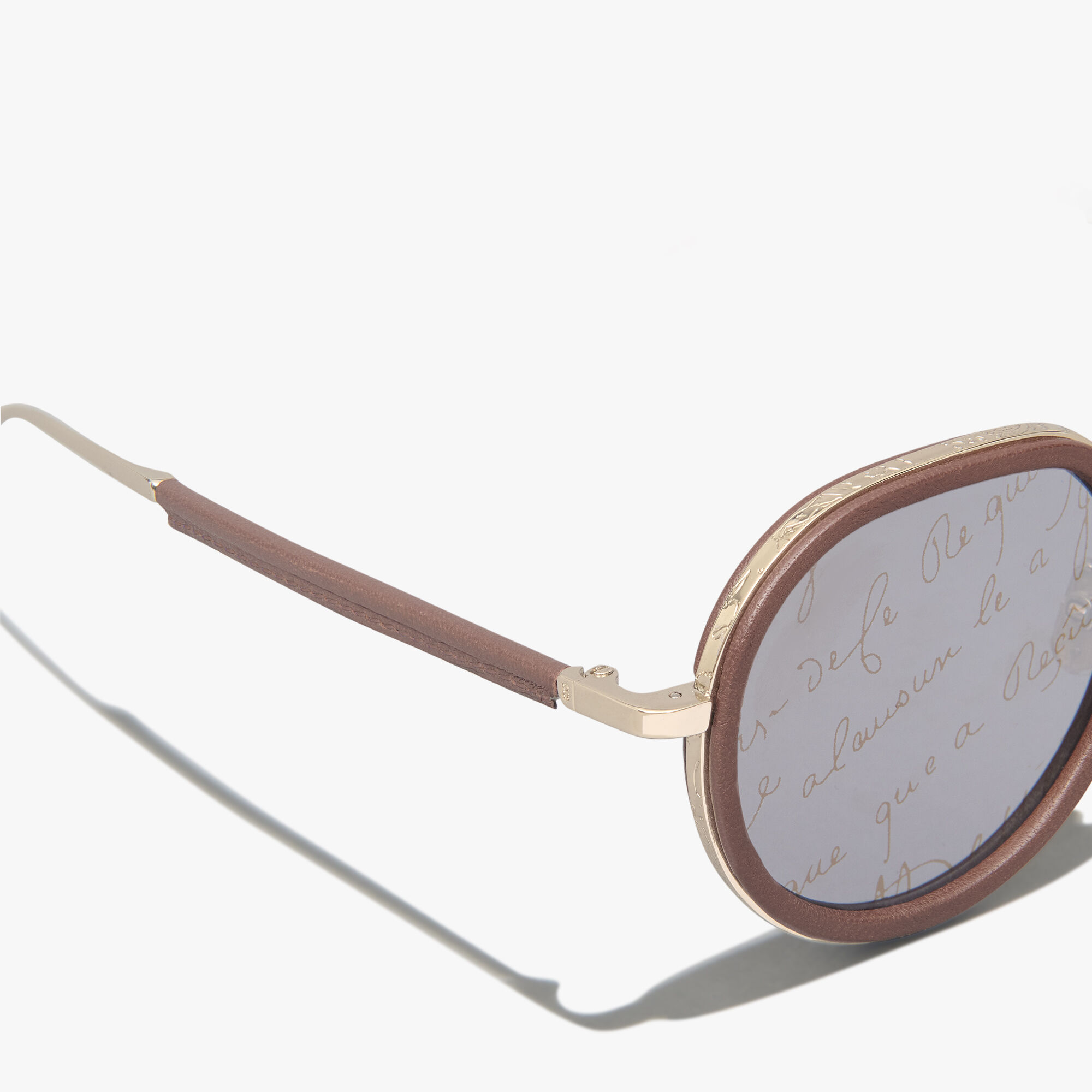 Lunettes De Soleil Centaury En Metal Et Cuir