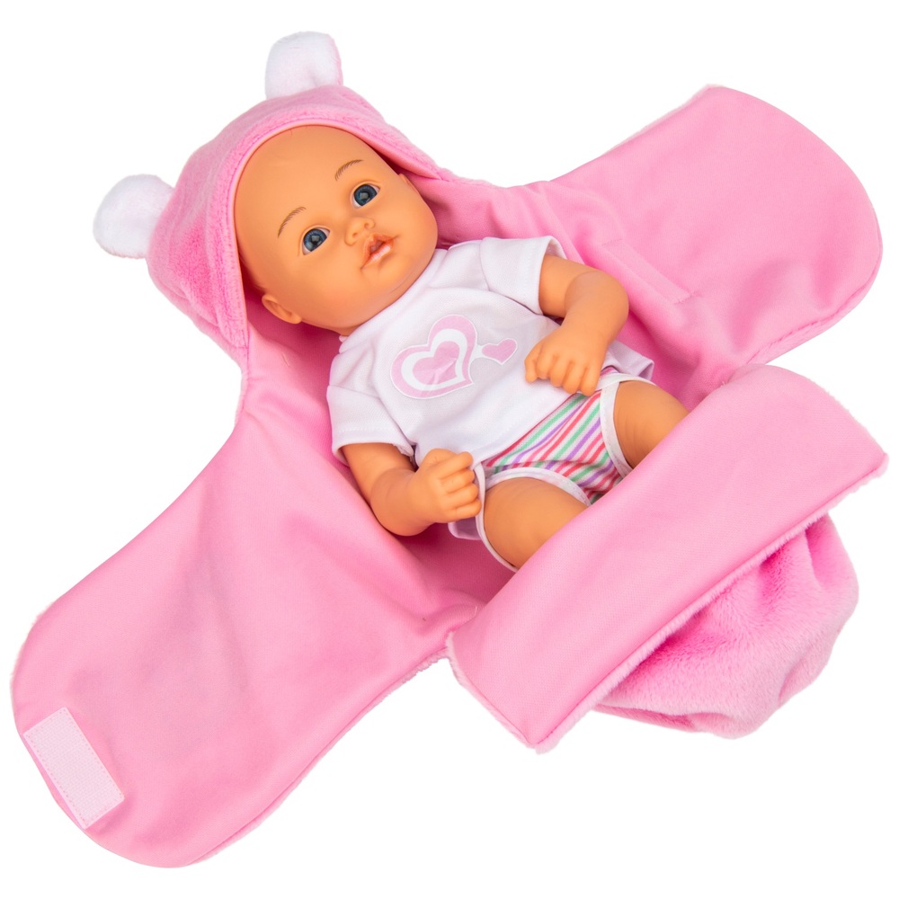 Kuschelige babyrosa Puppe