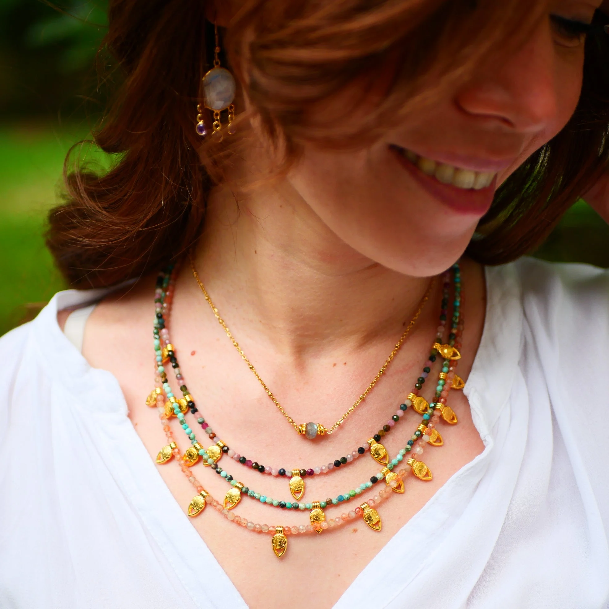 SAFAR - Collier tourmaline | Multicolore