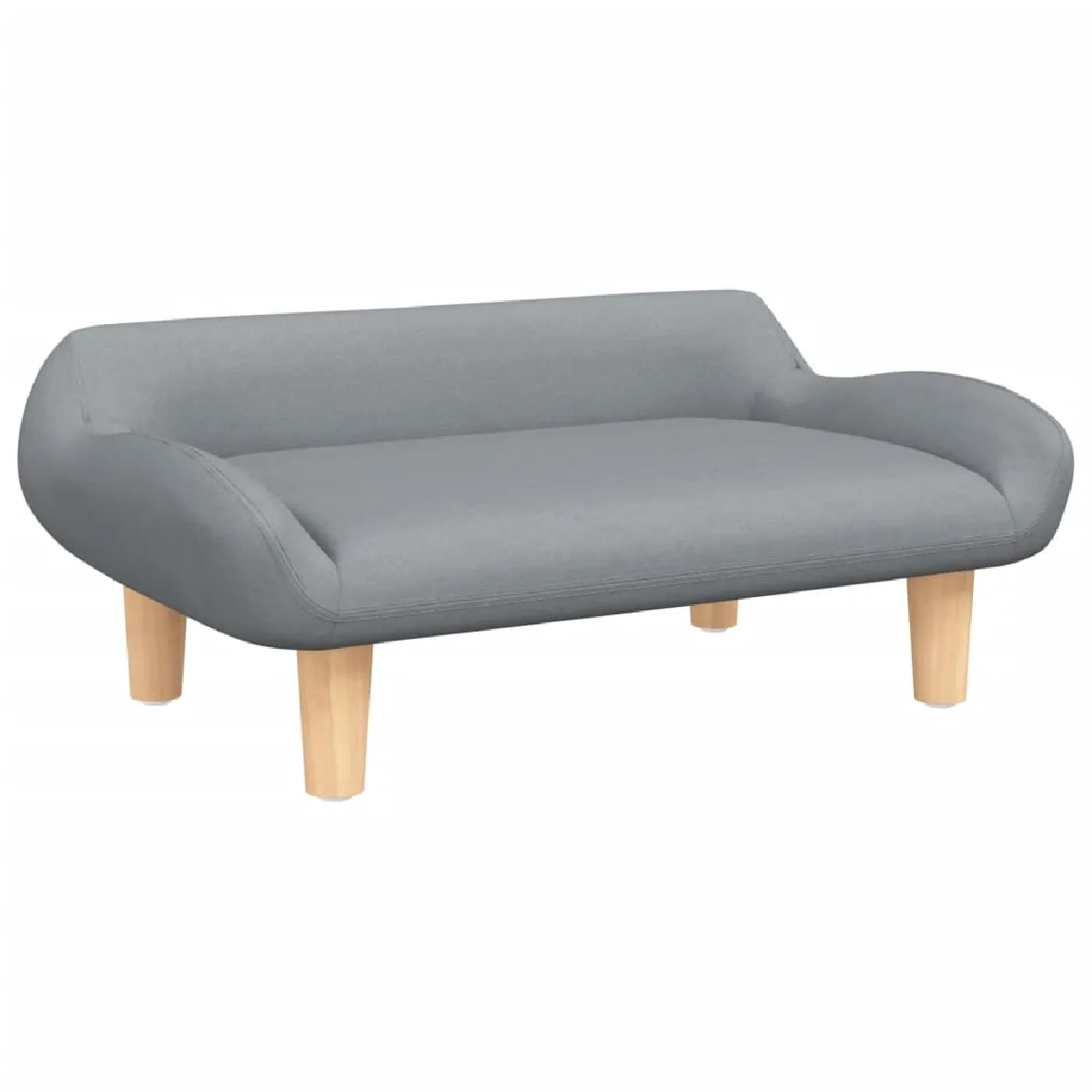 vidaXL Canapé enfant - Gris clair