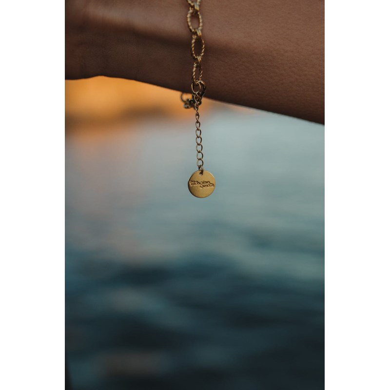 bracelet perle  plaqué argent - NÉLYA