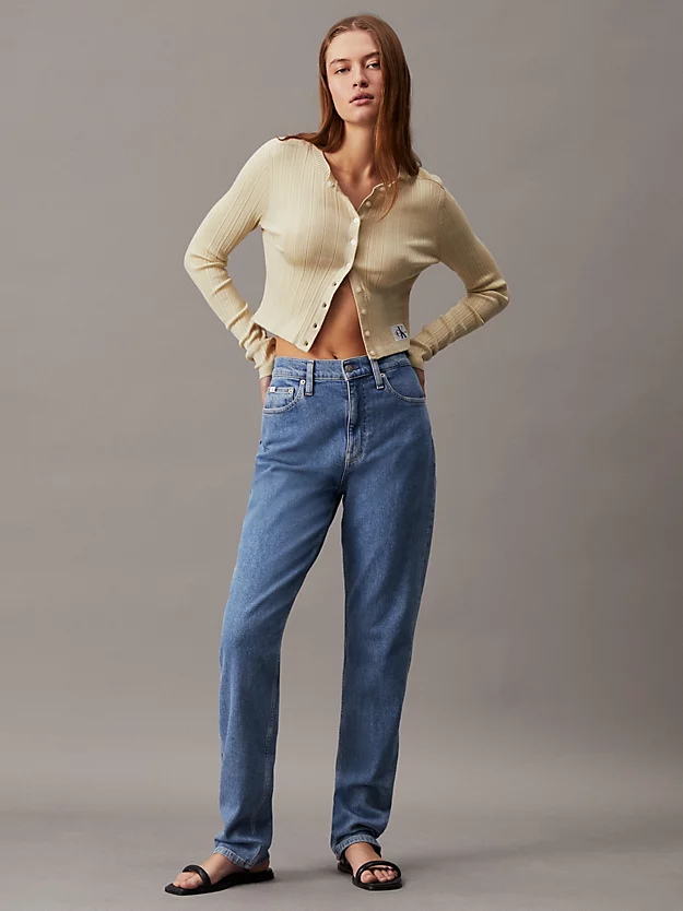 Calça jeans slim reta autêntica