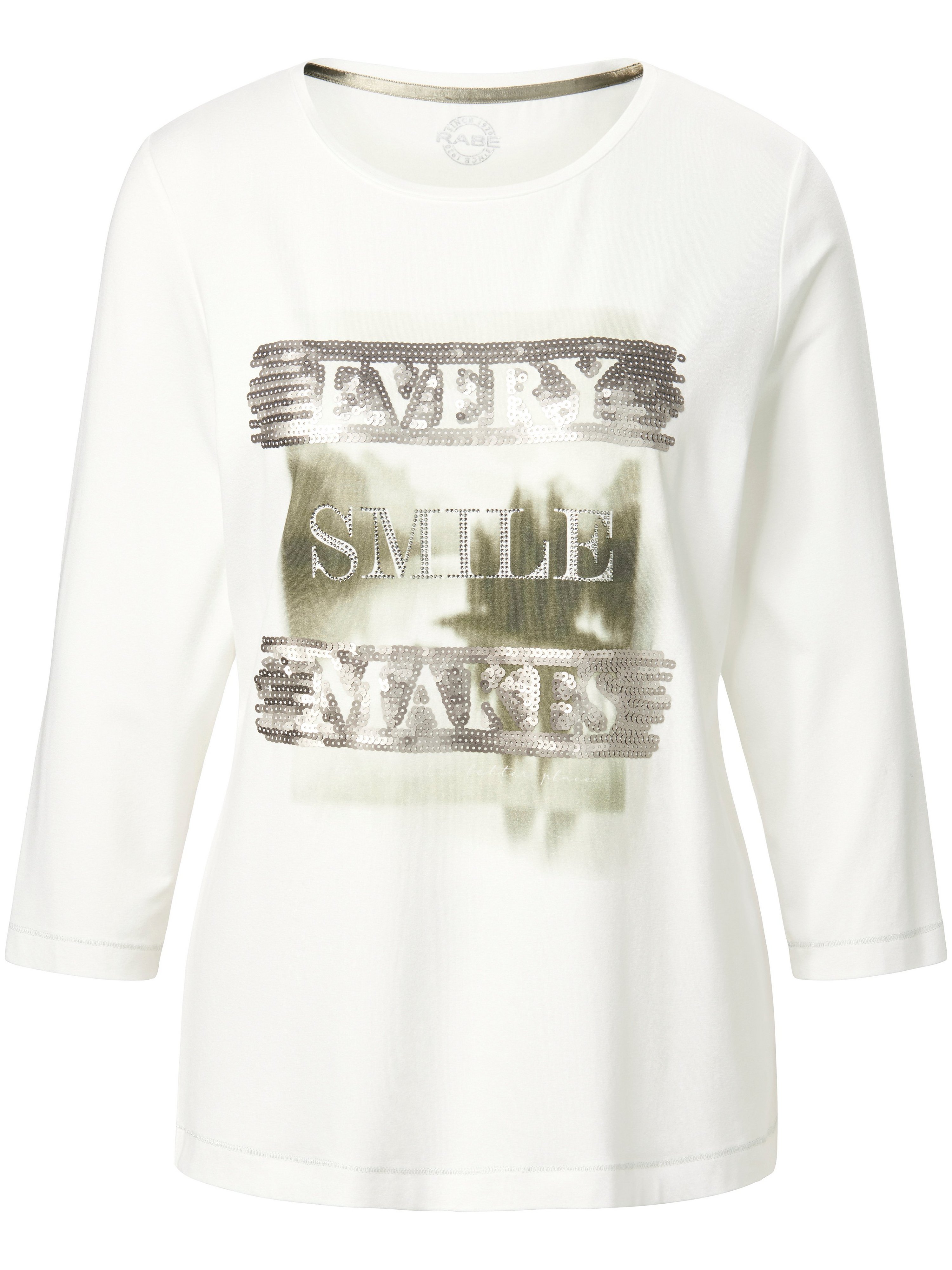 Rundhals-Shirt mit 3/4-Arm