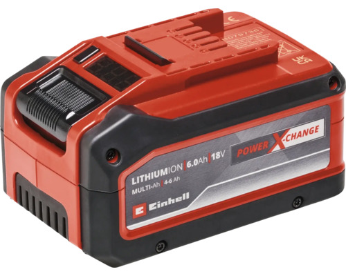 Einhell Power-X-Change Plus Multi-Ah 18V vervangingsaccu, omschakelbaar van 4 Ah naar 6 Ah