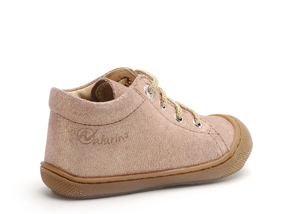 Naturino boots bottine bebe cocoon suede glitter rose