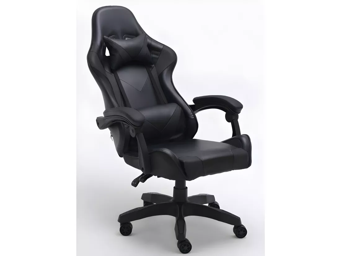 KRAFT - Fauteuil gamer style moderne bureau - 66x62x115 - Réglable en hauteur - Chaise de bureu