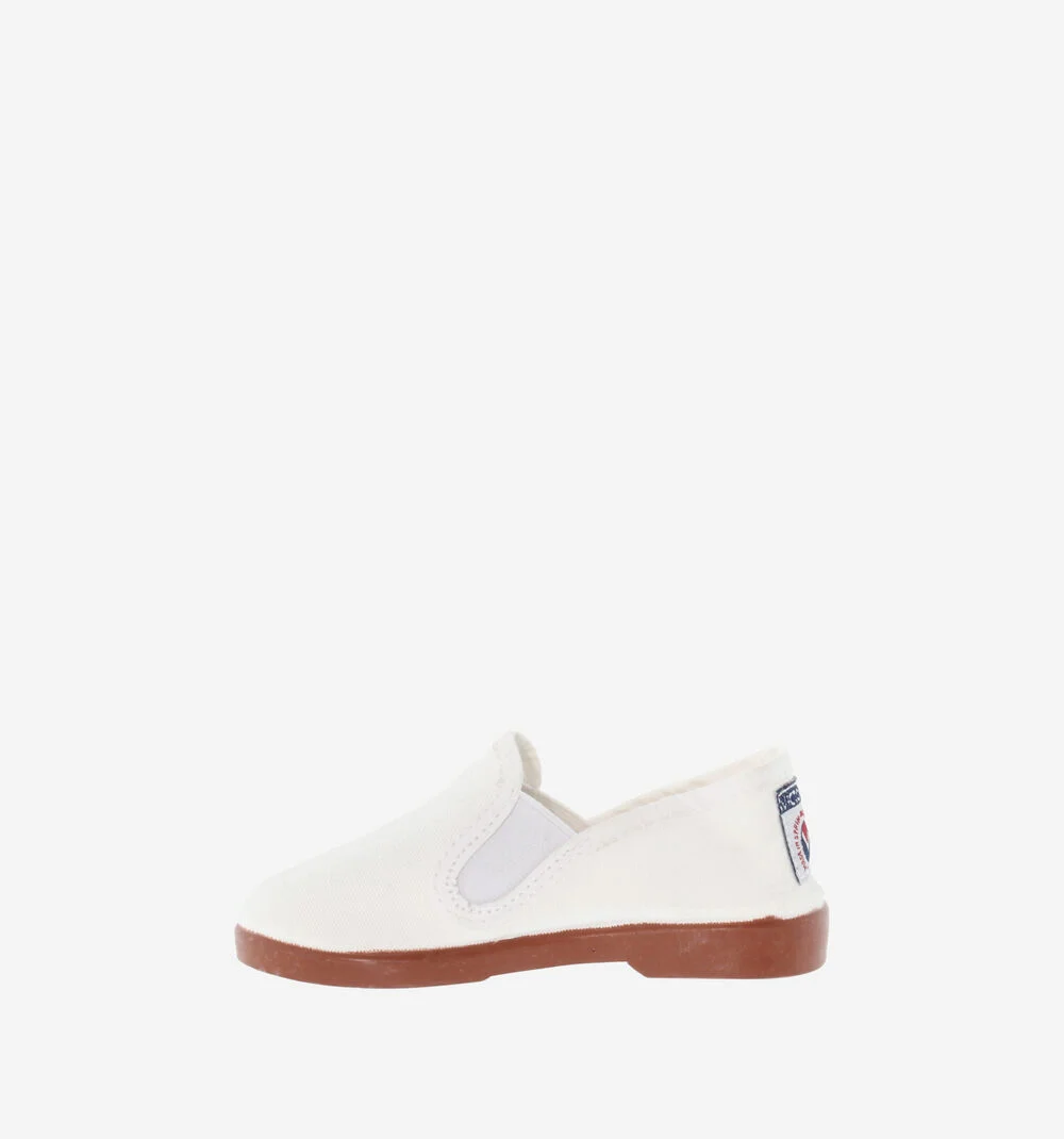 GONG-FU COTON BIOLOGIQUE Baskets kung fu en toile unisexe BLANCO