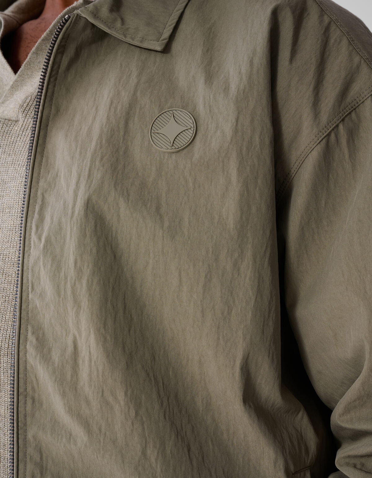 Crinkle Bomber Jack Lichtgroen