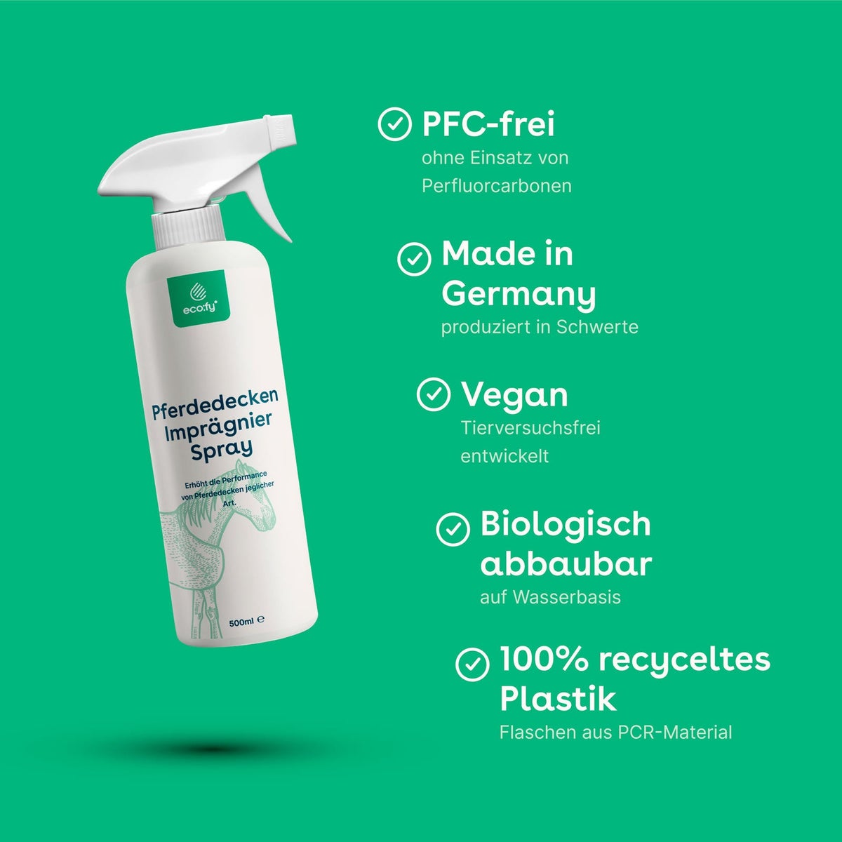 eco:fy Paardendeken Waterdichtingsspray • Spray-On Waterdichtingsmiddel