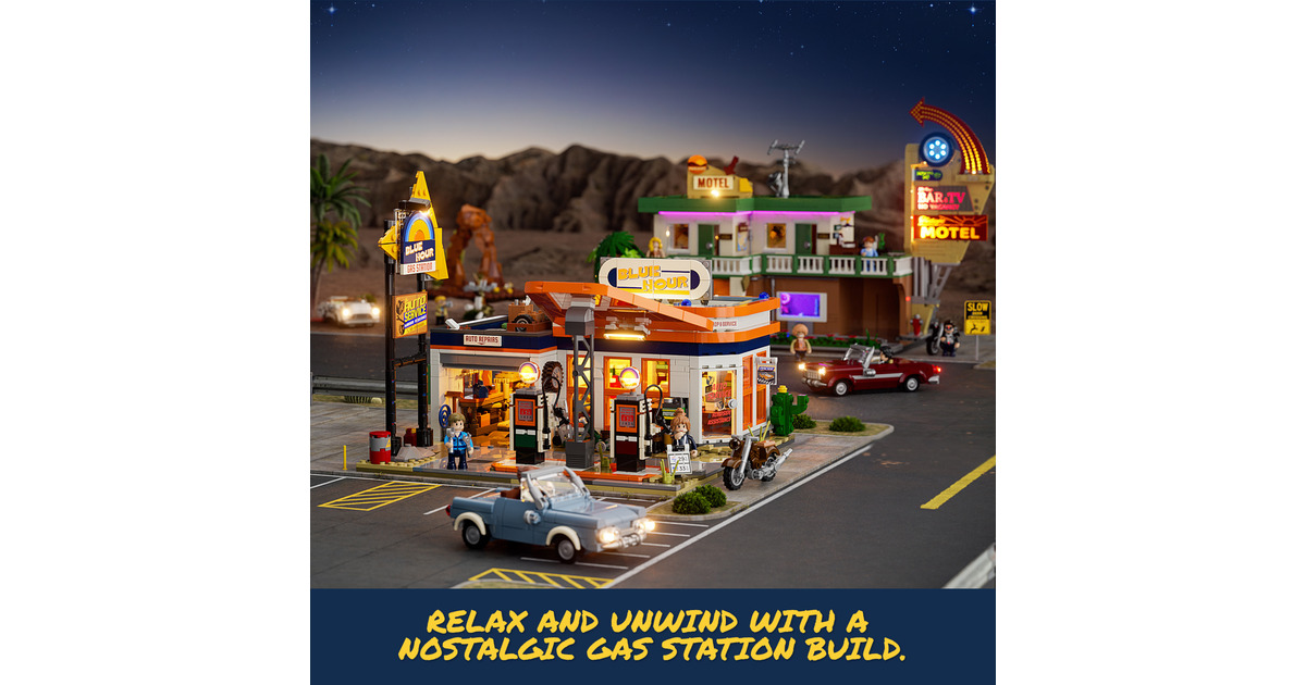LumibricksRoad Trip - Gas Station Constructiespeelgoed  (F9065)