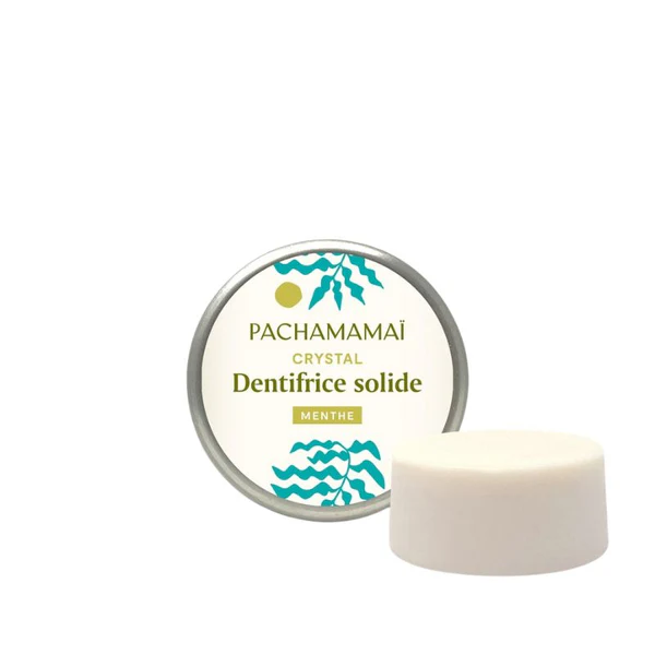 Pachamamai Dentifrice Solide - New Crystal - Boite métal & recharge 20g