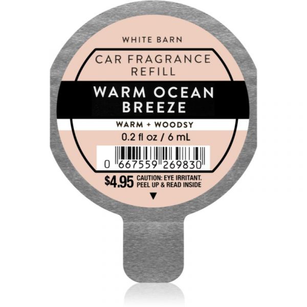 Bath & Body Works Warm Ocean Ambientador Auto Recarga 6 ml