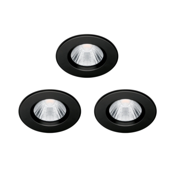 Philips inbouwspot Dive 3-pack zwart 5,5W IP65