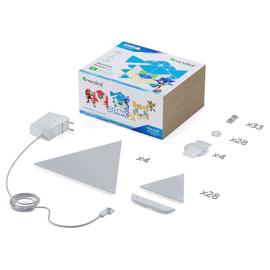 Nanoleaf Shapes Starter Kit Sonic Limited Edition (32 pièces)
