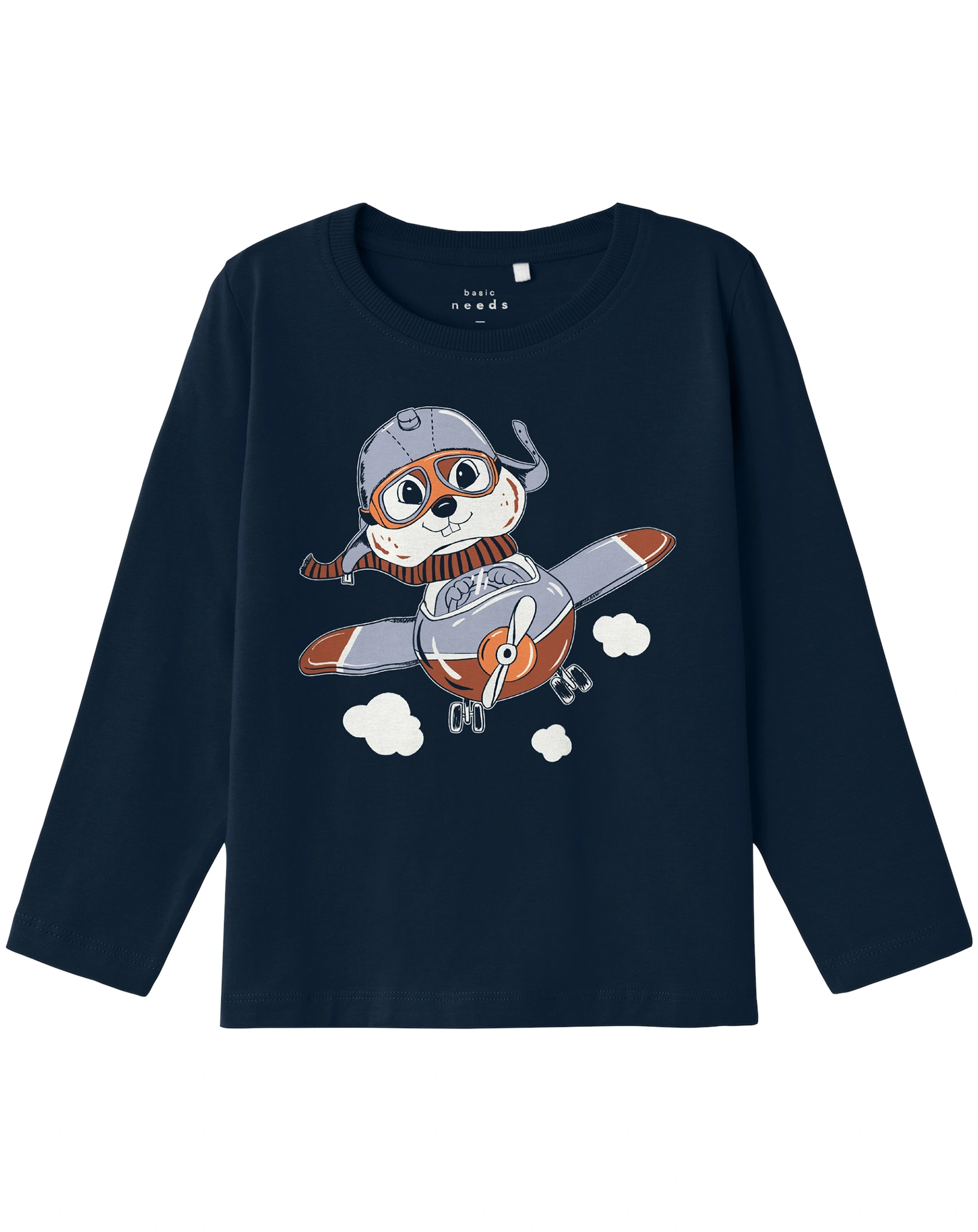 Langarmshirt NMMVUX FLUGHÖRNCHEN in dark sapphire